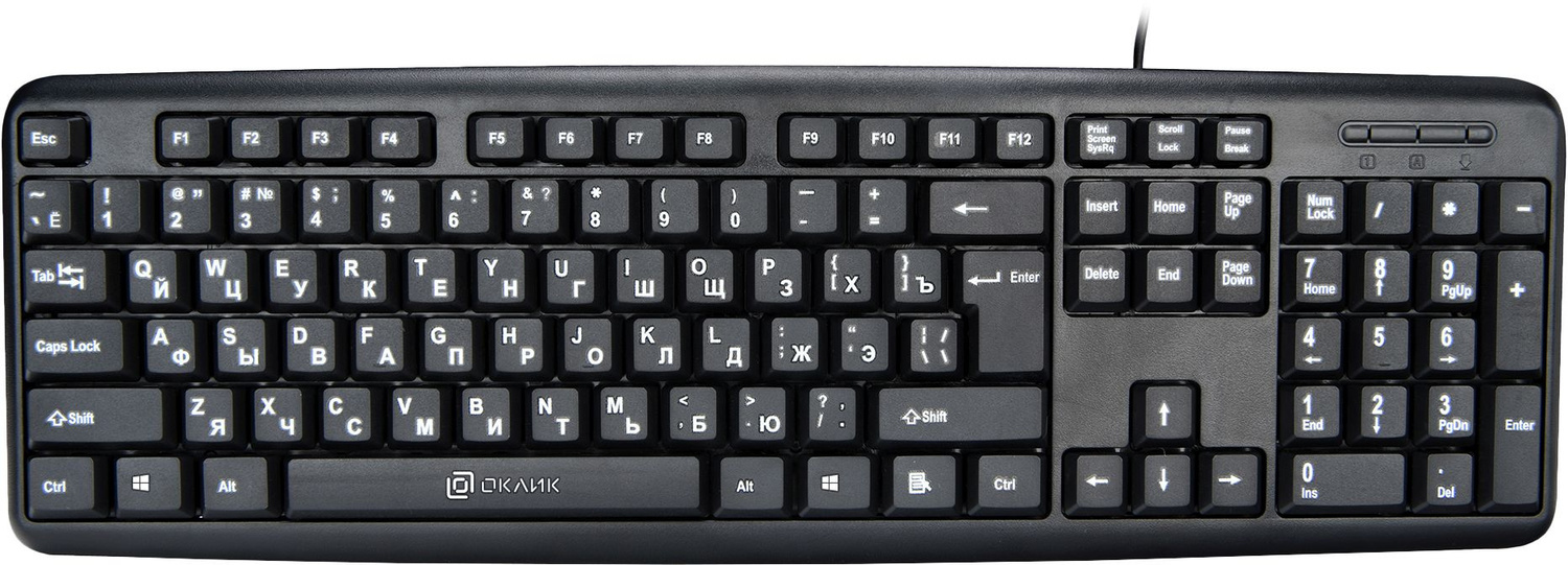 Клавиатура Oklick KB 180V2 1185956, цвет черный