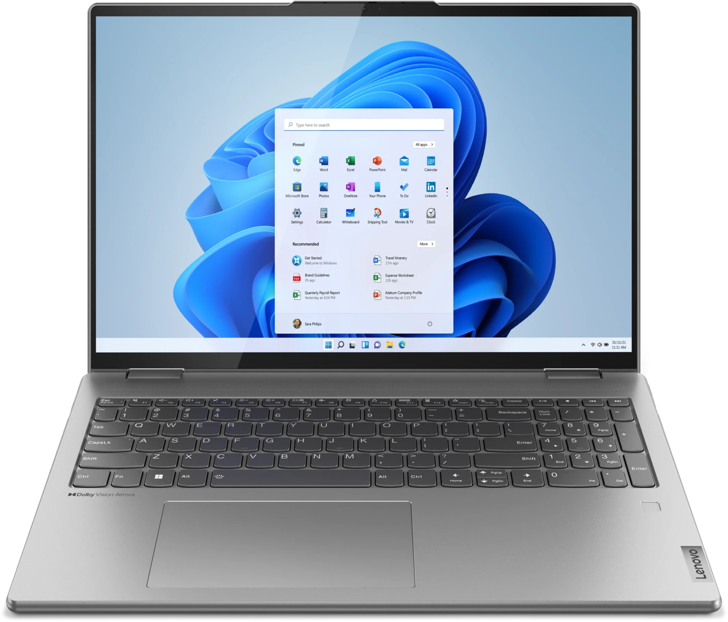 

Трансформер LENOVO Yoga 7 G7 16IAP7 (серый)