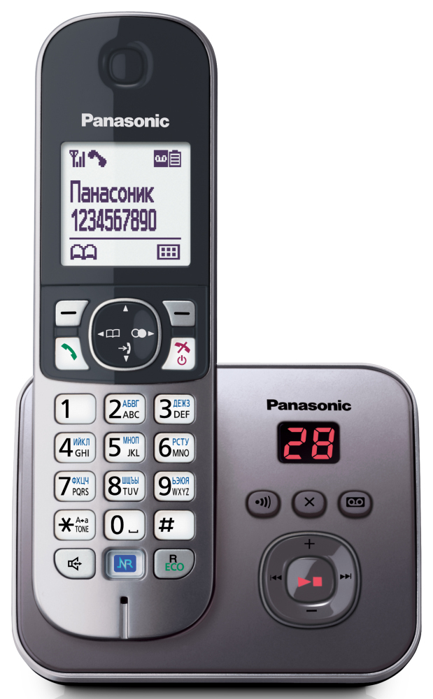 Радиотелефон Panasonic TG6821, 1 трубка , автоответчик Panasonic - фото 1
