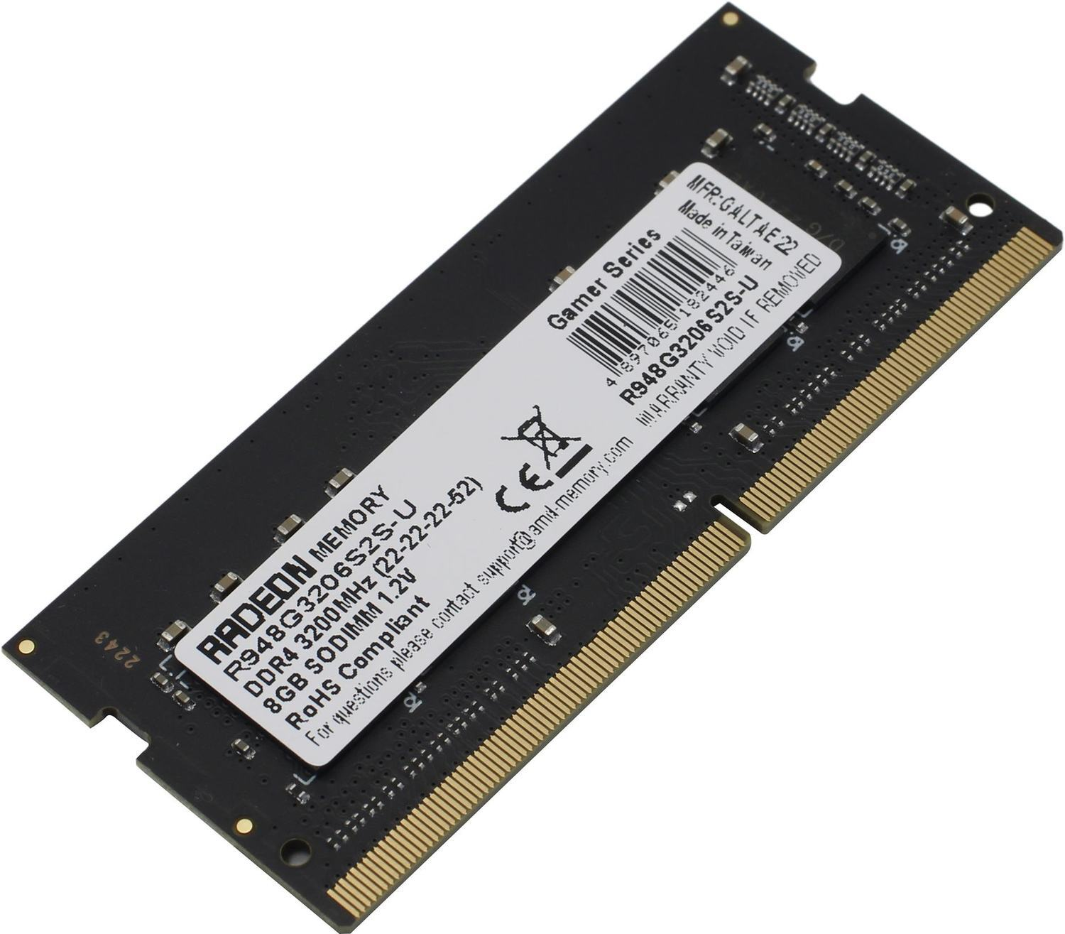   AMD Desktop DDR4 3200 8GB, R948G3206S2S-U, RTL