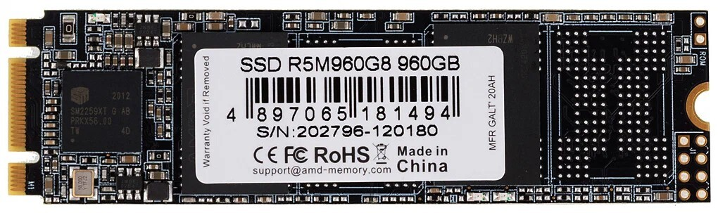 

Внутренний твердотельный накопитель AMD SATA III 960GB