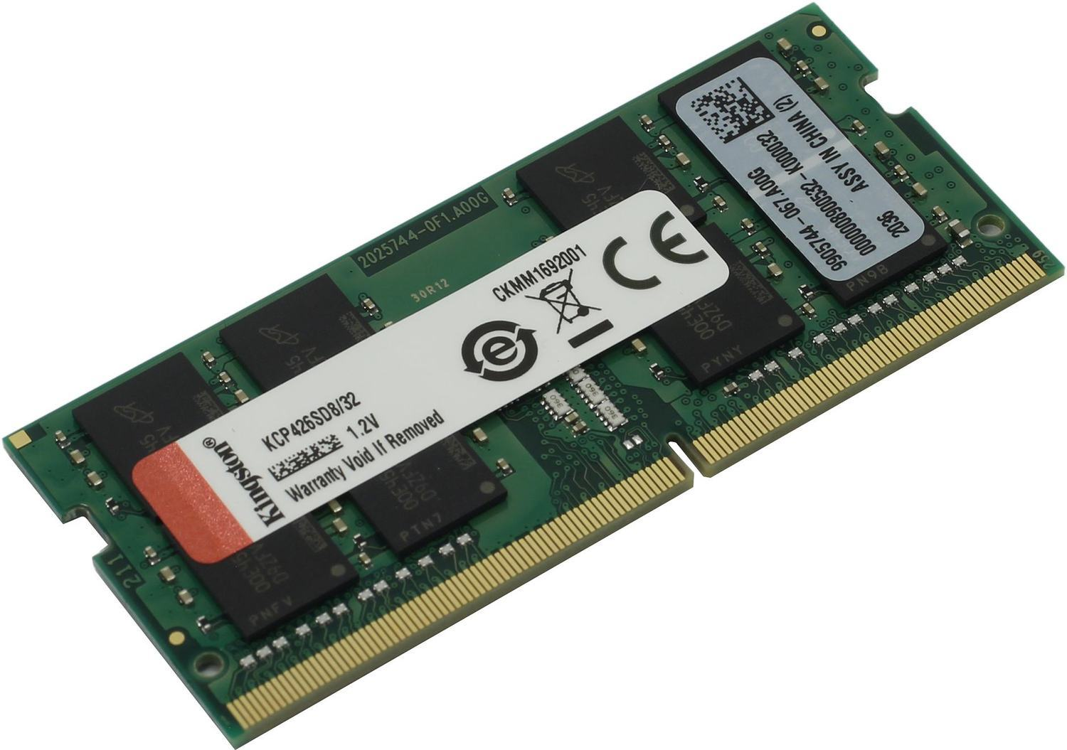   Kingston Desktop DDR4 2666 32GB, KCP426SD8/32