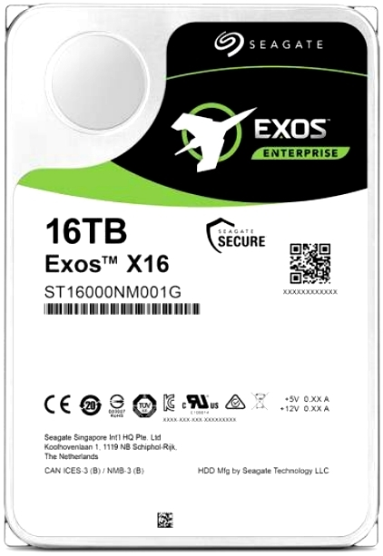 

Жесткий диск SEAGATE Exos X16 3.5 16TB 7.2K SAS 12Gb/s