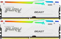 Оперативная память Kingston FURY Beast White RGB XMP 32GB 6000MT / s DDR5 (Kit of 2), KF560C30BWAK2-32, RTL