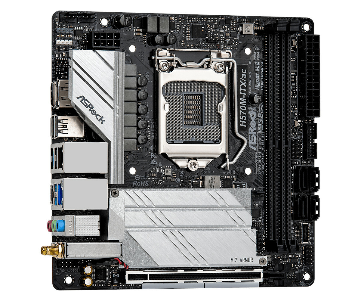 

Материнская плата ASRock LGA 1200 Intel H570 H570M-ITX/AC