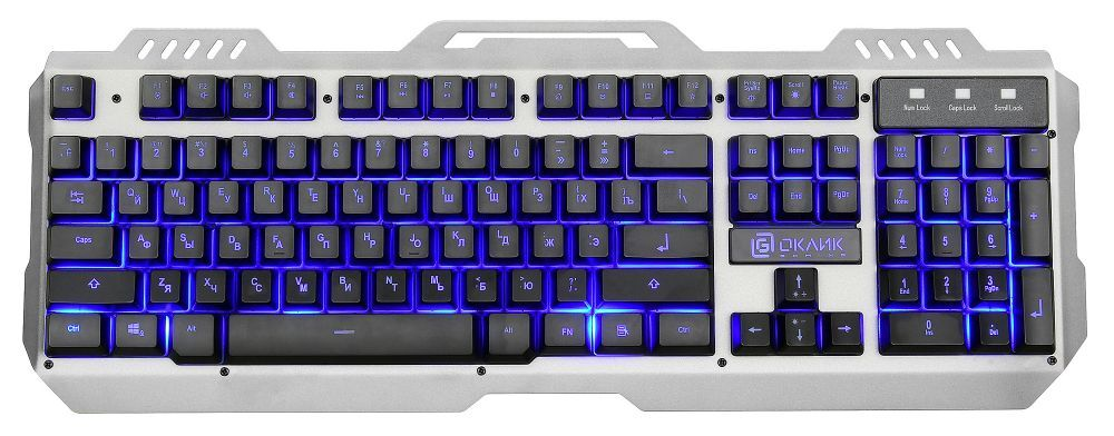 

Клавиатура Oklick KeyBoard 790G IRON FORCE 1012161, цвет темно-серый