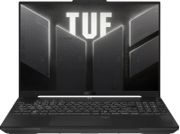 Ноутбук /  ASUS TUF F16 FX607VJ-RL013 16&quot;(1920x1200 (матовый, 144Hz) IPS) / Intel Core 5 210H(2.2Ghz) / 16384Mb / 512PCISSDGb / noDVD / Ext:nVidia GeForce RTX3050(6144Mb) / Cam / BT / WiFi / 56WHr / war 1y / 2.2kg / Mecha Gray / DOS
