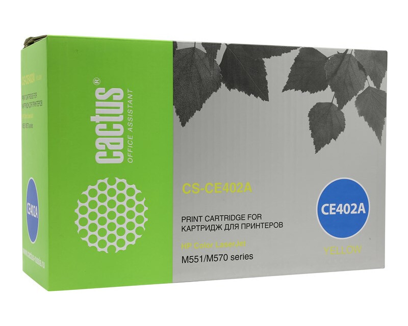 Картридж желтый Cactus CS-CE402A