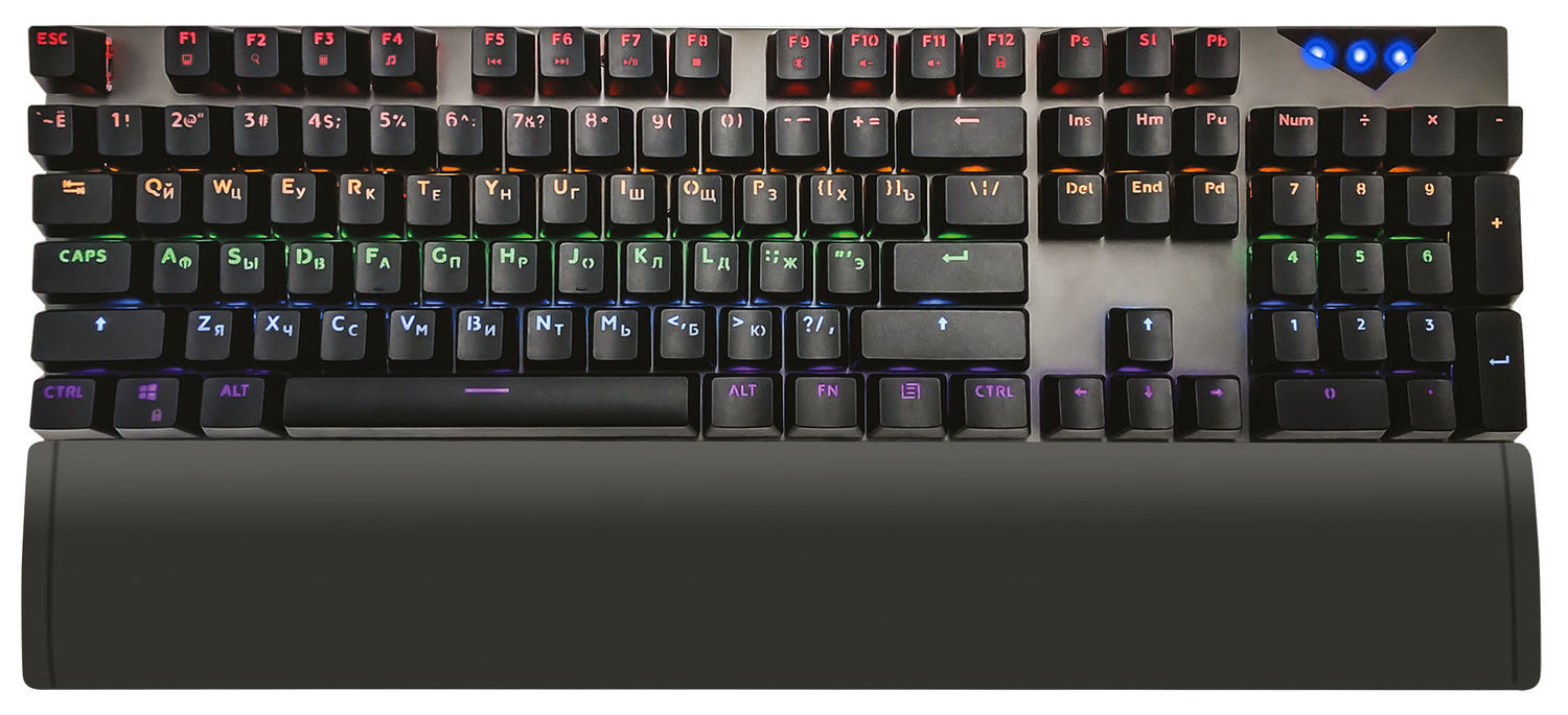 

Клавиатура Oklick USB 935G RAGNAR 1460068, цвет серебристый