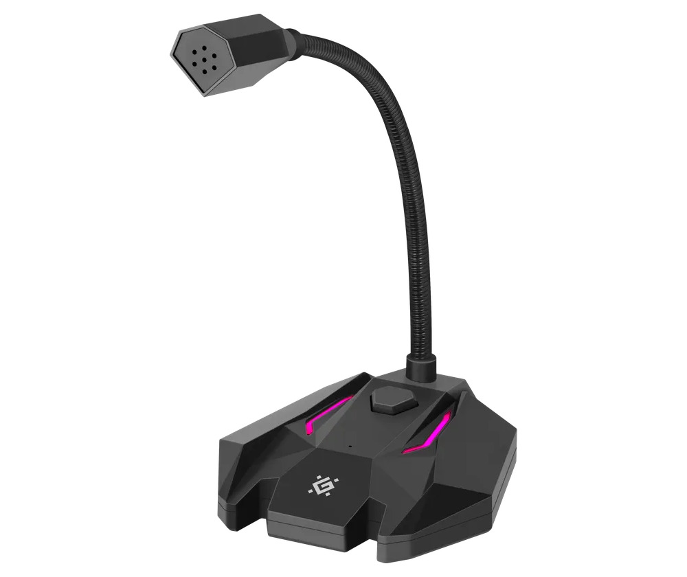 Defender Игровой стрим микрофон Tone GMC 100 USB, LED, провод 1.5 м Defender - фото 1