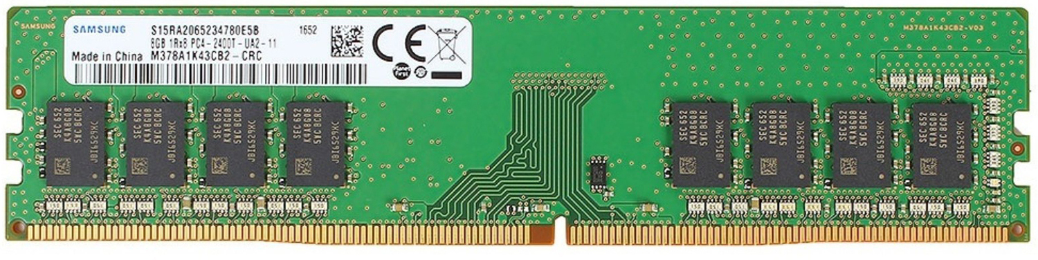 

Оперативная память Samsung Desktop DDR4 2400МГц 8Gb, M378A1K43CB2-CRC
