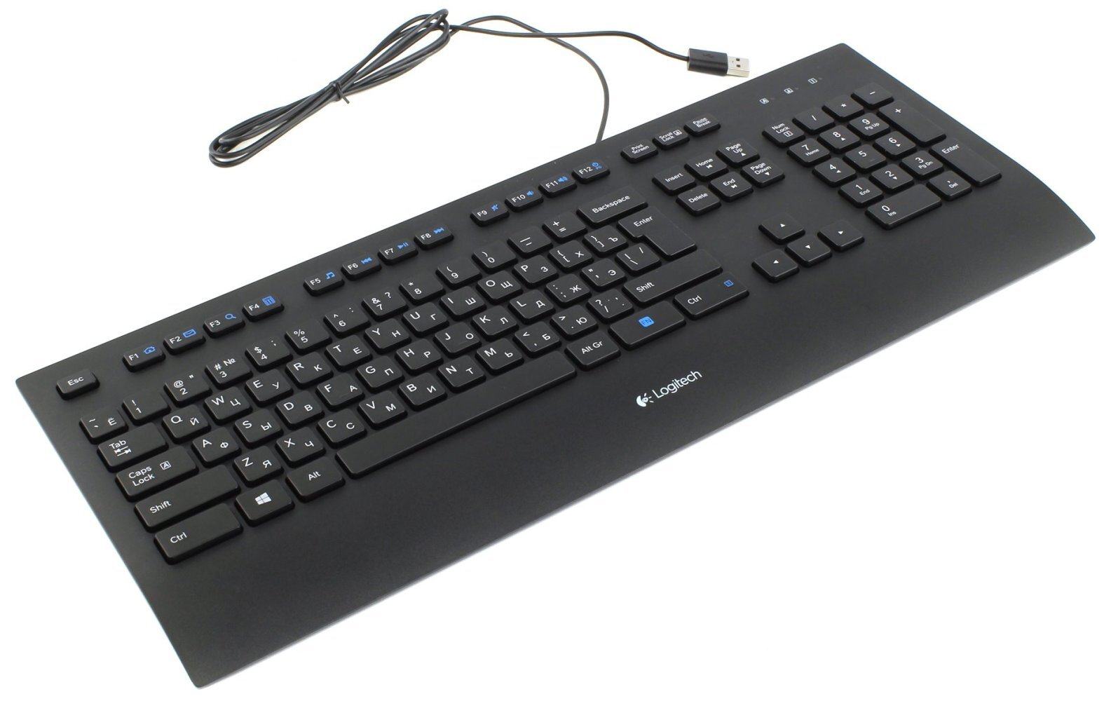 Клавиатура Logitech K280e черный USB Logitech - фото 1