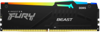 Оперативная память Kingston FURY Beast RGB XMP 16GB 6400MT / s DDR5 CL32, KF564C32BBA-16, RTL