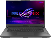 Ноутбук / ASUS ROG Strix G16 G614JU-N3229 16"(1920x1200 (матовый, 165Hz) IPS) / Intel Core i5 13450HX (2.4Ghz) / 16384Mb / 512PCISSDGb / noDVD / Ext:nVidia GeForce RTX4050(6144Mb) / Cam / BT / WiFi / 90WHr / war 1y / 2.5kg / Eclipse Gray / DOS