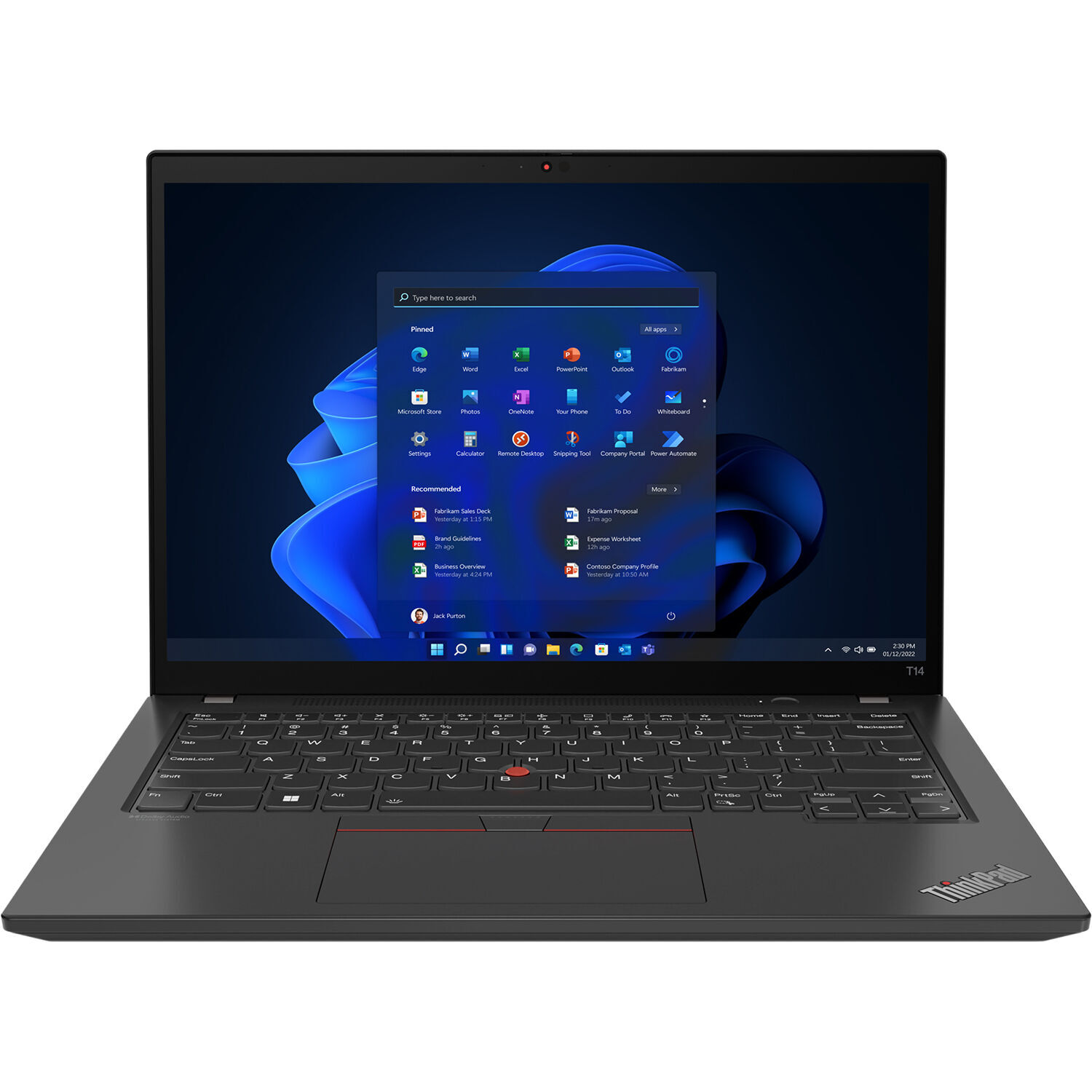 Ноутбук LENOVO ThinkPad T14 G3 Intel Core i7-1255U (черный)