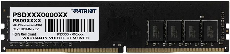 Оперативная память Patriot Desktop DDR4 2666МГц 16Gb, PSD416G266681, RTL