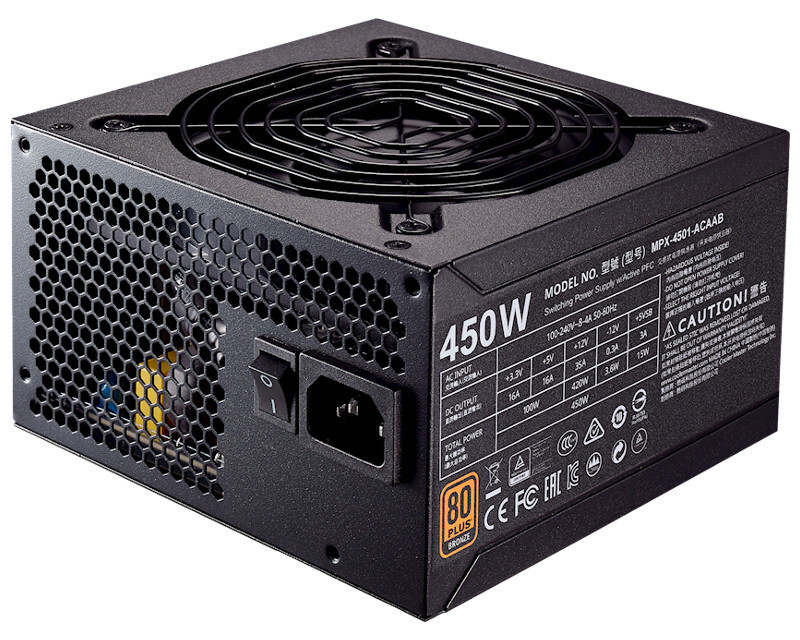 

Блок питания Cooler Master MWE Bronze 450W