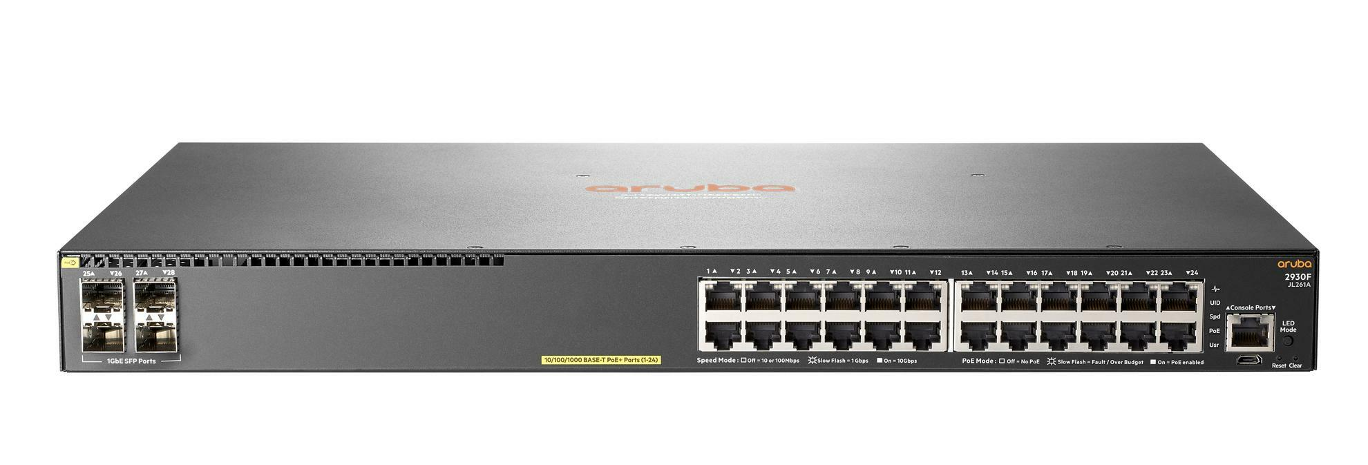 

Коммутатор Hewlett Packard Enterprise 2930F 24G PoE+ 4SFP