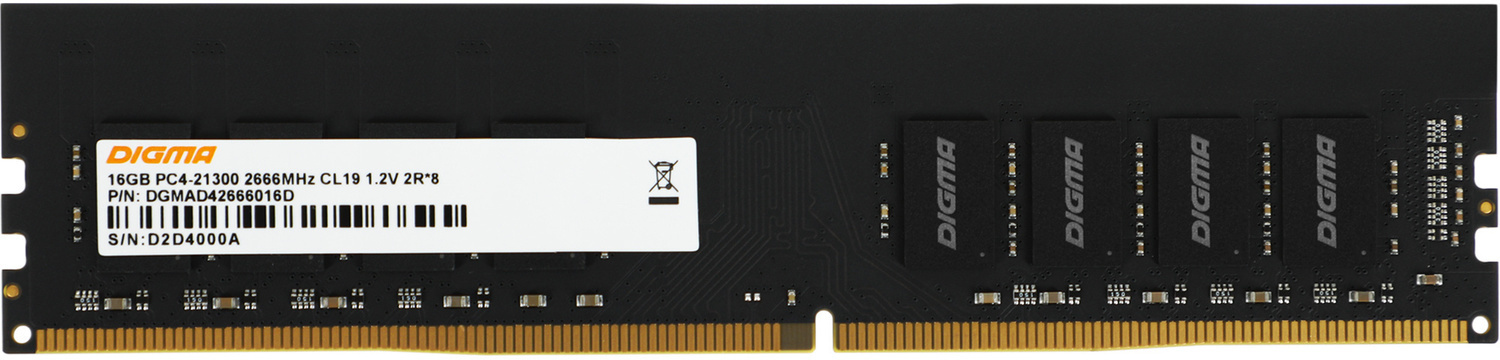   DIGMA DDR4  16Gb, DGMAD42666016D, RTL