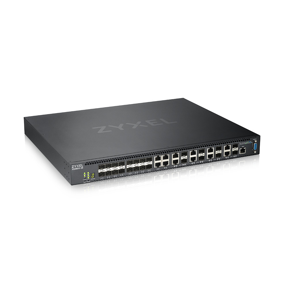 XS3800-28 10G Aggregation Switch L2+ коммутатор Zyxel NebulaFlex Pro XS3800-28, rack 19