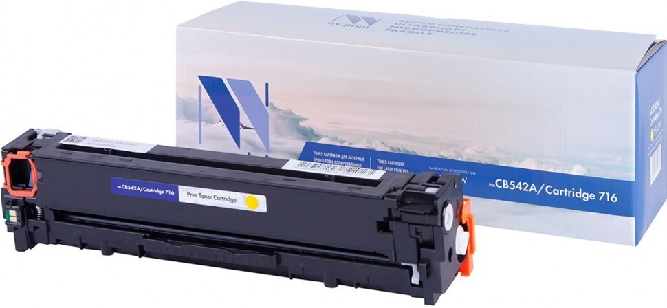

Картридж желтый NVPrint Color LaserJet, NV-CB542A/716Y