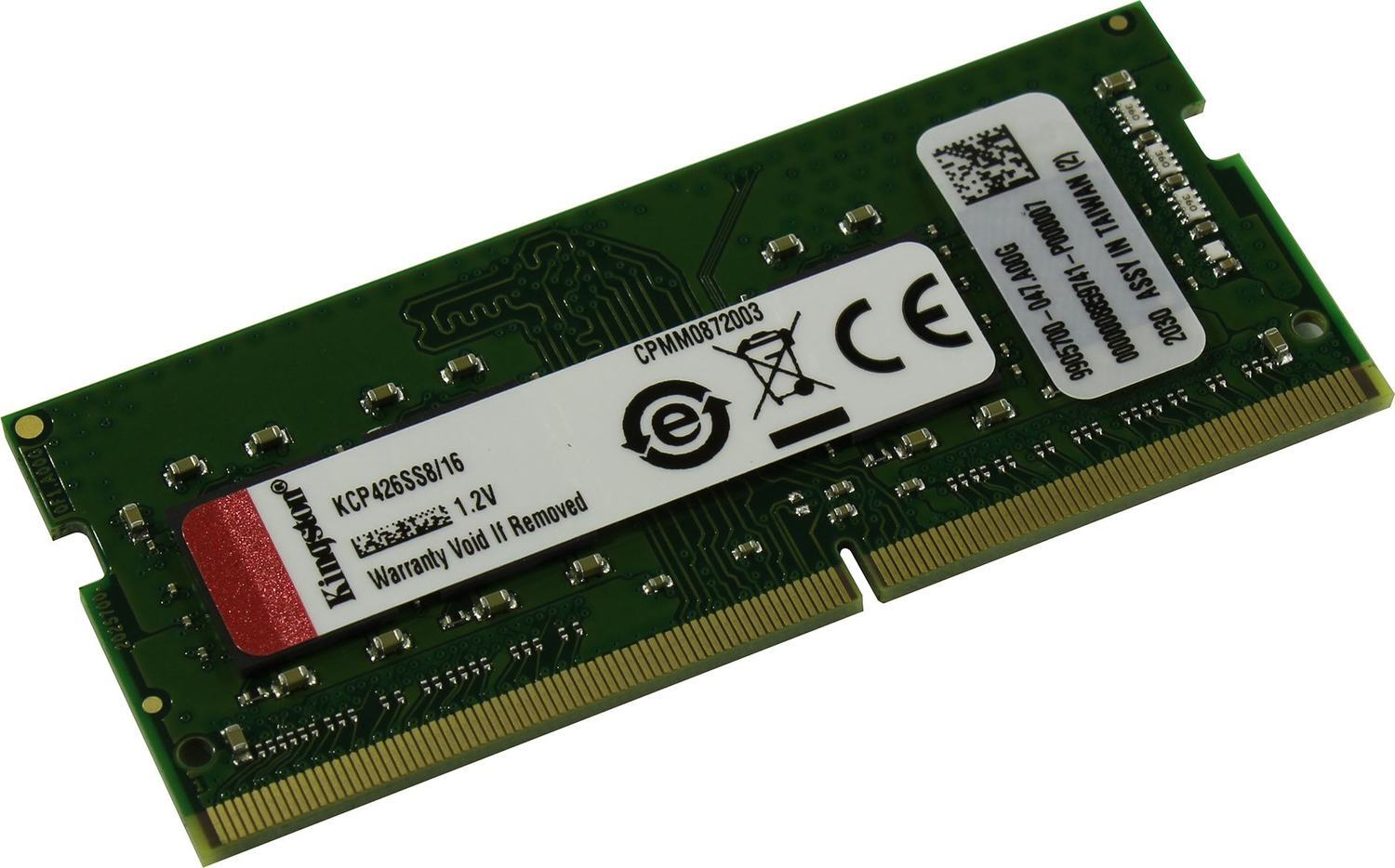   Kingston Desktop DDR4 2666 16GB, KCP426SS8/16