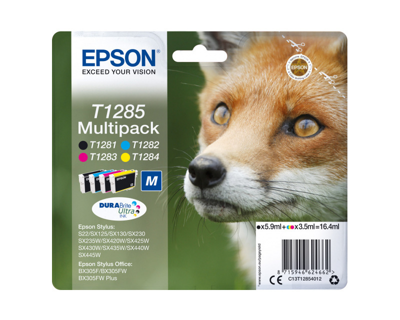 

Картридж черный, голубой, пурпурный, желтый Epson C13T12854012