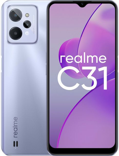 

Смартфон realme C31 32 ГБ серебристый