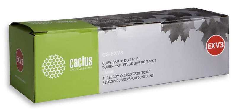 

Тонер-картридж черный Cactus CS-EXV3