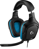 Гарнитура Logitech G431, цвет голубой / черный