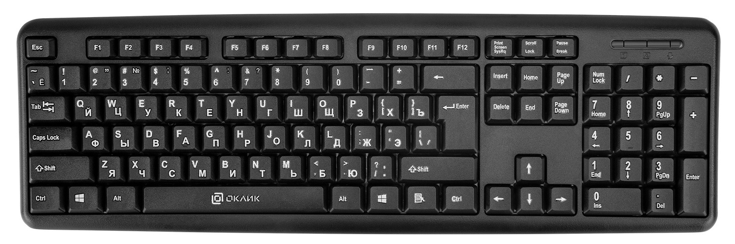 Клавиатура Oklick KB 180M 313180, цвет черный