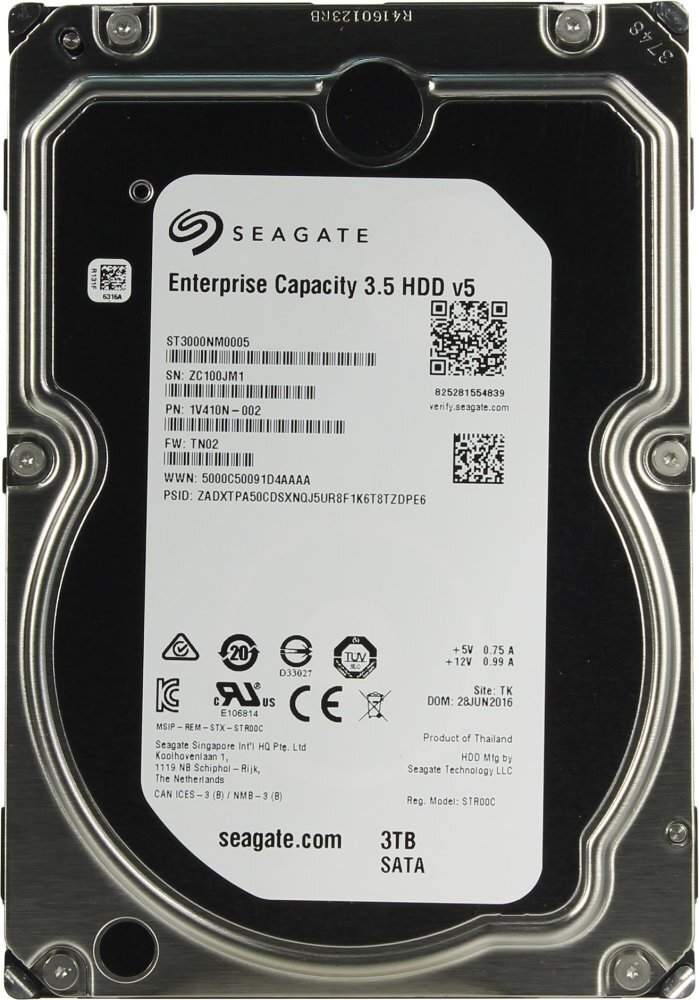    SEAGATE Enterprise Capacity 3.5  3TB 7.2K SATA3