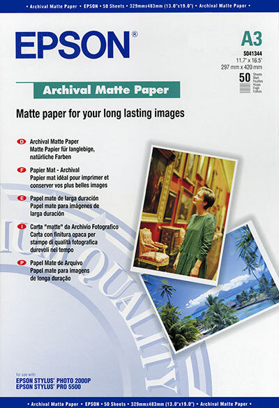  Epson Archival Matte Paper, C13S041344