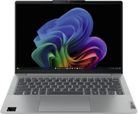 Ноутбук /  Lenovo IdeaPad Slim 5 14Q8X9 14&quot;(1920x1200 IPS) / Qualcomm Snapdragon X1P-42-100(3.4Ghz) / 16384Mb / 512PCISSDGb / noDVD / Int:Adreno X1-85 / Cam / BT / WiFi / 57WHr / war 1y / 1.48kg / cloud grey / Win11Home + 65W, RU kbd