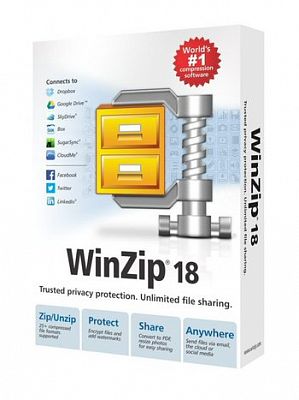 Релиз русской версии самого популярного архиватора WinZip 18