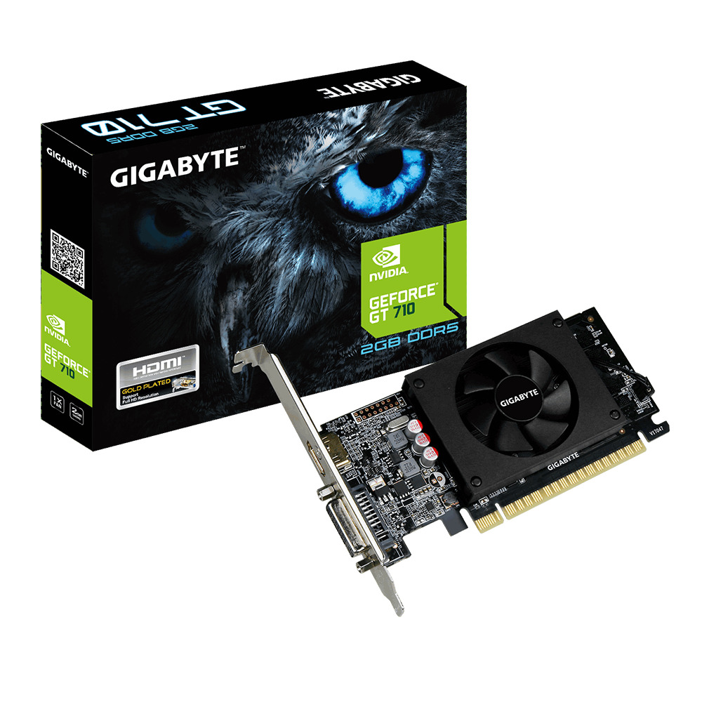 Видеокарта Gigabyte GeForce GT 710 2 ΓБ Retail () купить, цена в  интернет-магазине Allsoft