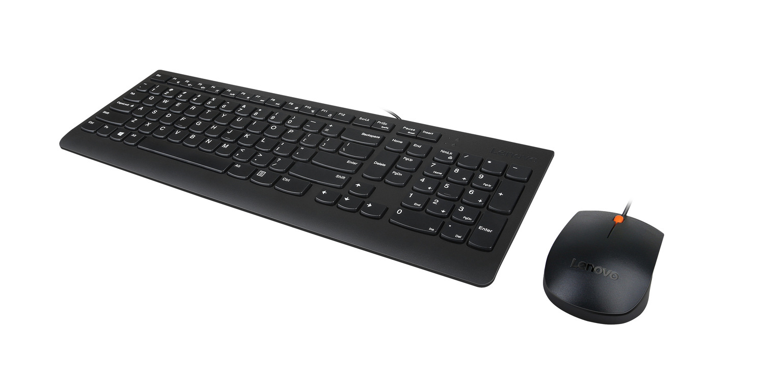 lenovo wired keyboard and mouse