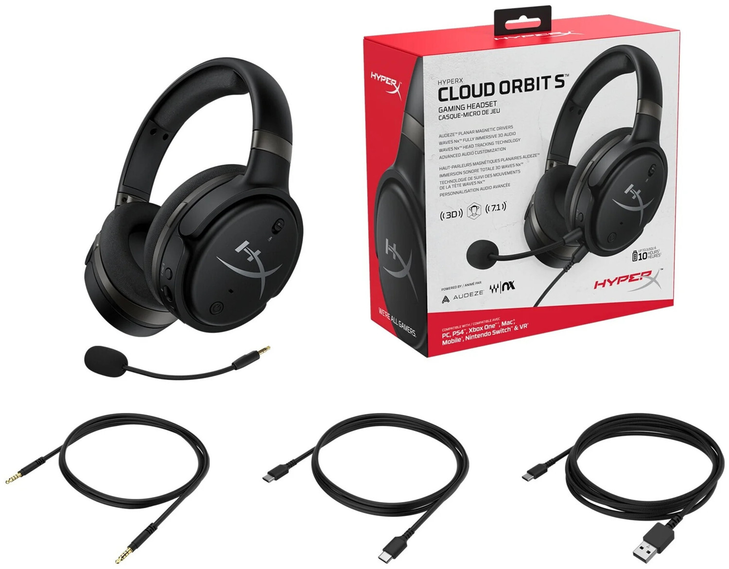 Гарнитура HyperX Cloud Orbit S, цвет черный — купить лицензию на программы,  цены на ПО Гарнитура HyperX Cloud Orbit S, цвет черный в официальном  интернет-магазине Allsoft