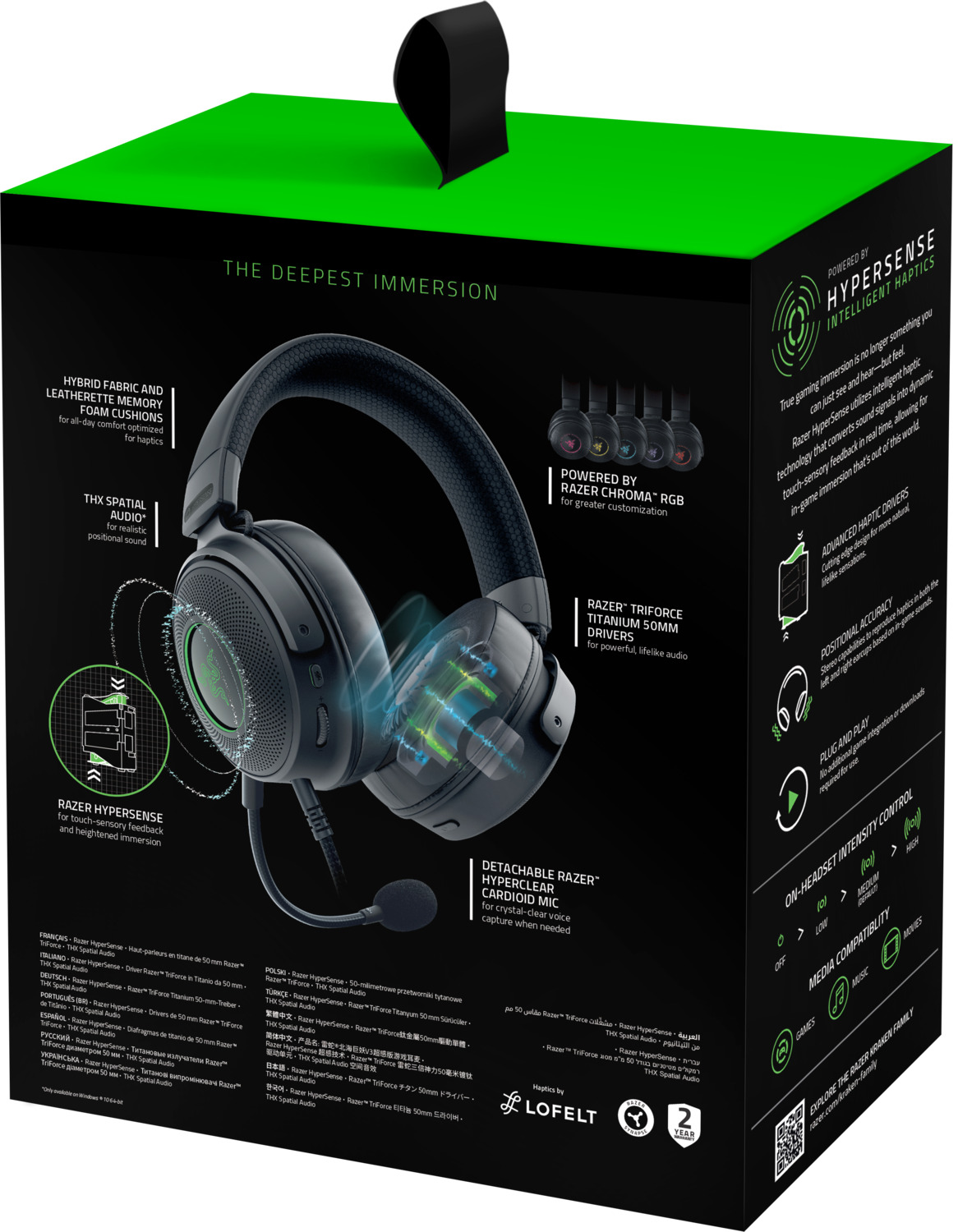 Гарнитура Razer Kraken V3, цвет черный — купить лицензию, цена на сайте  Allsoft