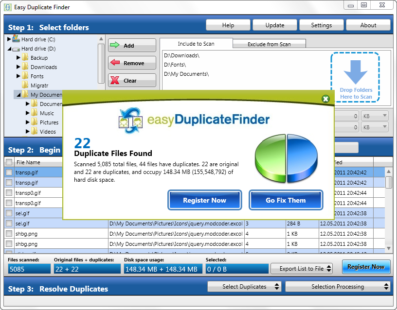 Easy Duplicate Finder для Windows.