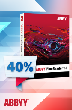 ABBYY: скидка 40% на программы ко дню России